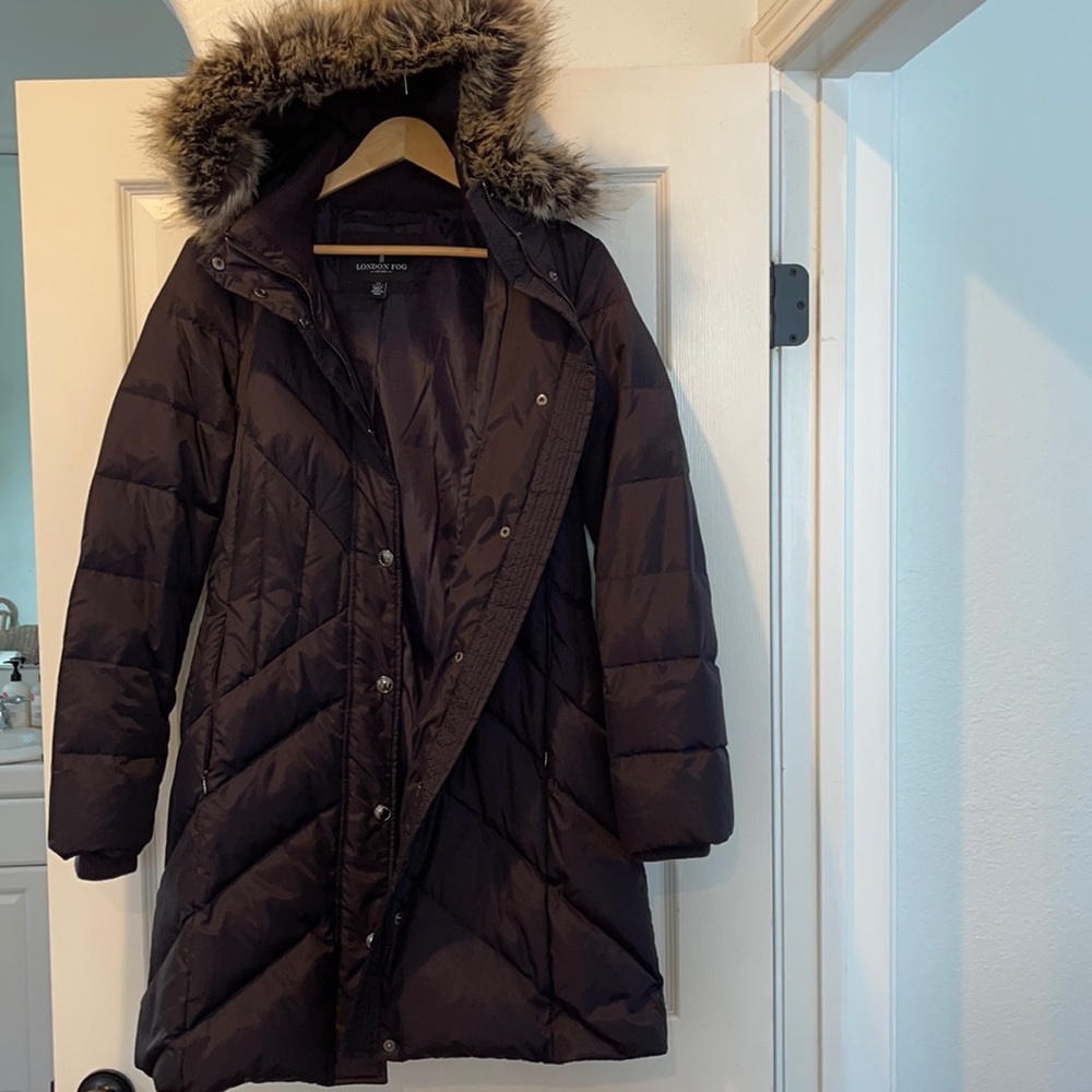 London Fog woman’s long coat size S/P